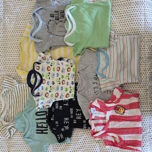 Set Of 10 Assorted Baby Onesies Set
